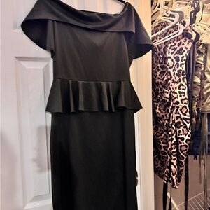 Elegant Black Off-Shoulder Dress